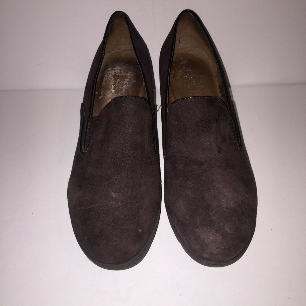 Donald J Pliner Melia Brown Suede Wedges